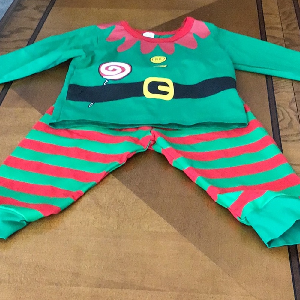 Two piece baby elf outfit